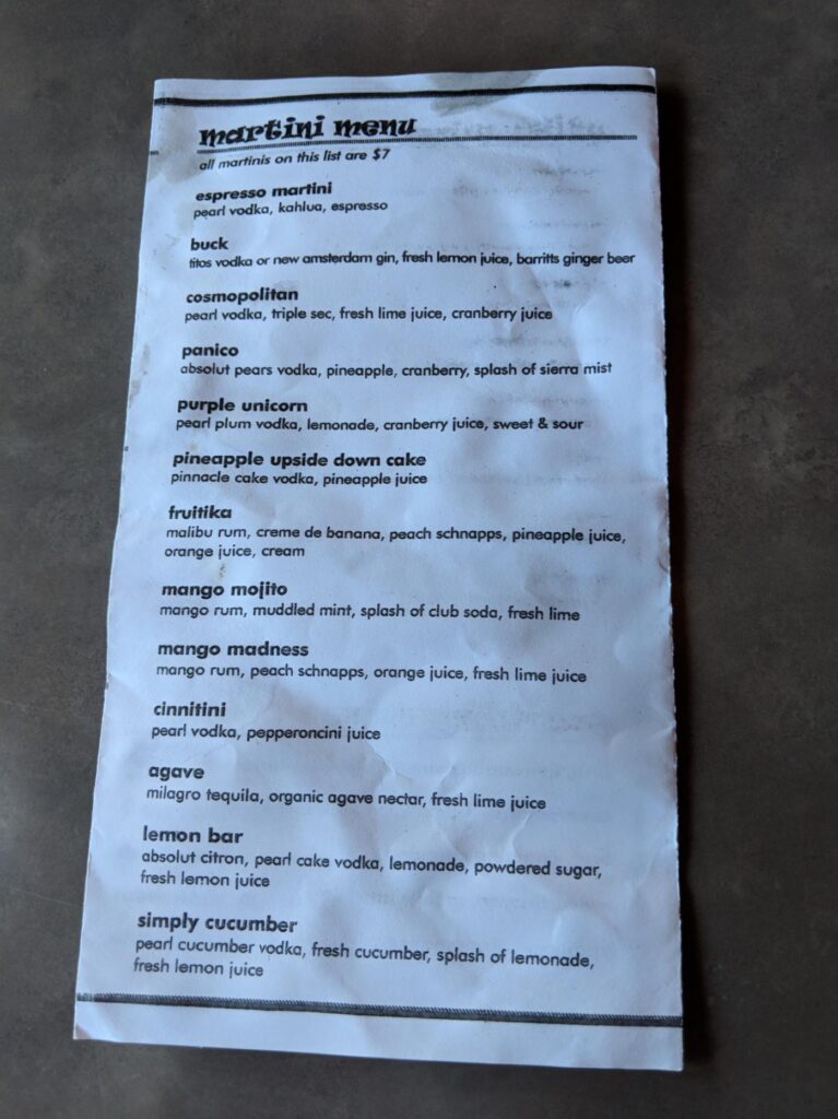 Tellers Gallery & Bar Menu 6